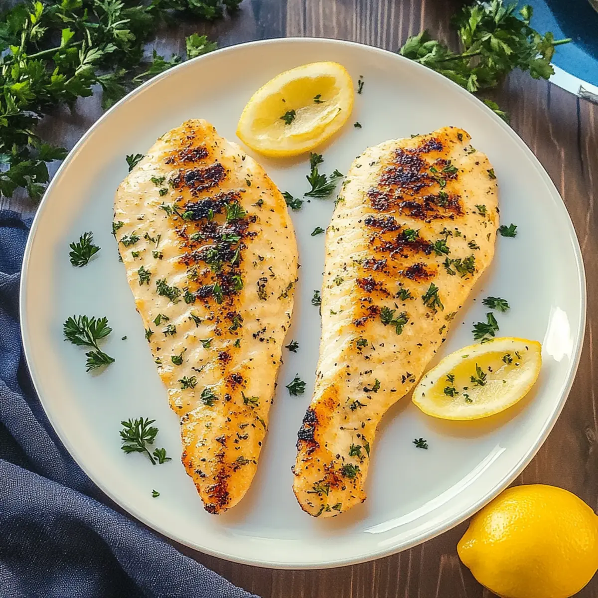 Air Fryer Tilapia with Zesty Lemon Butter Sauce