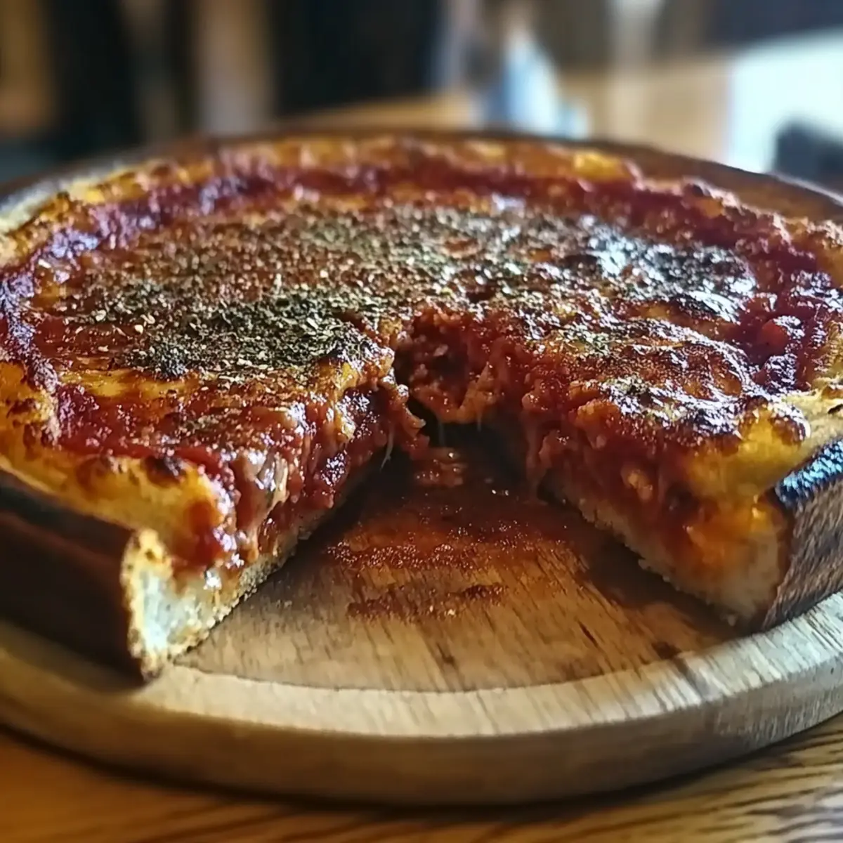 Chicago-Style Deep Dish Pizza