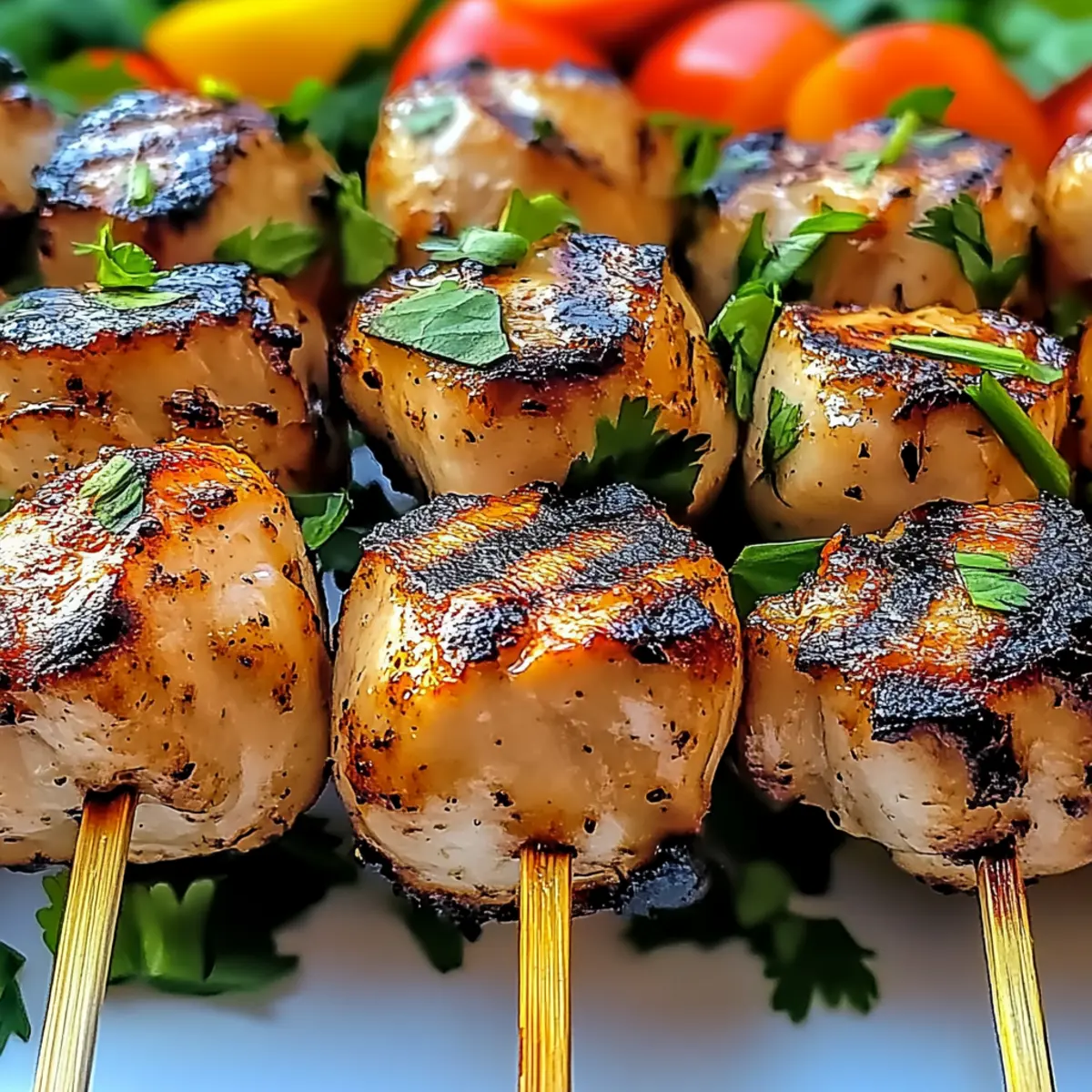 Peruvian Grilled Chicken Skewers