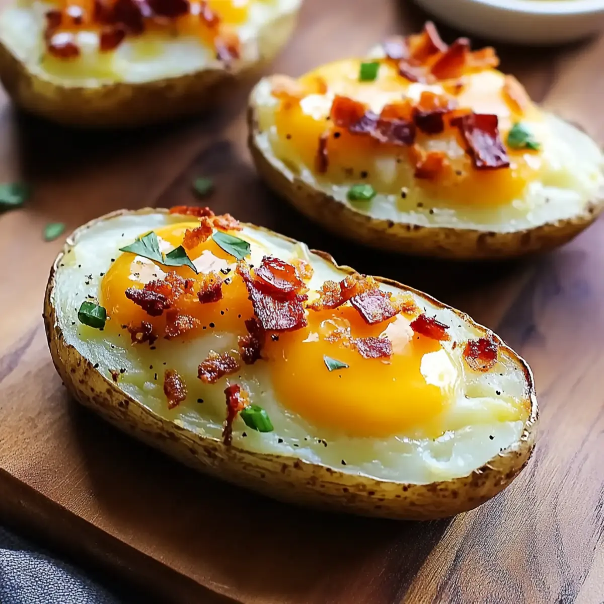 Loaded Twice-Baked Breakfast Potatoes