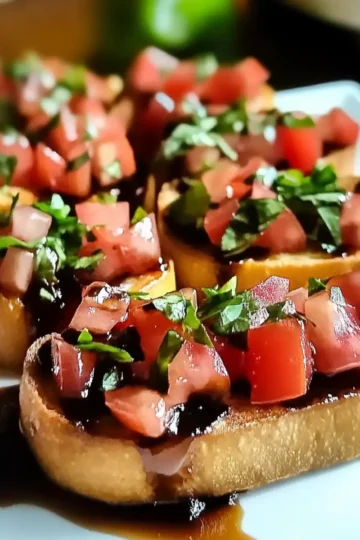 Bruschetta with Balsamic Glaze