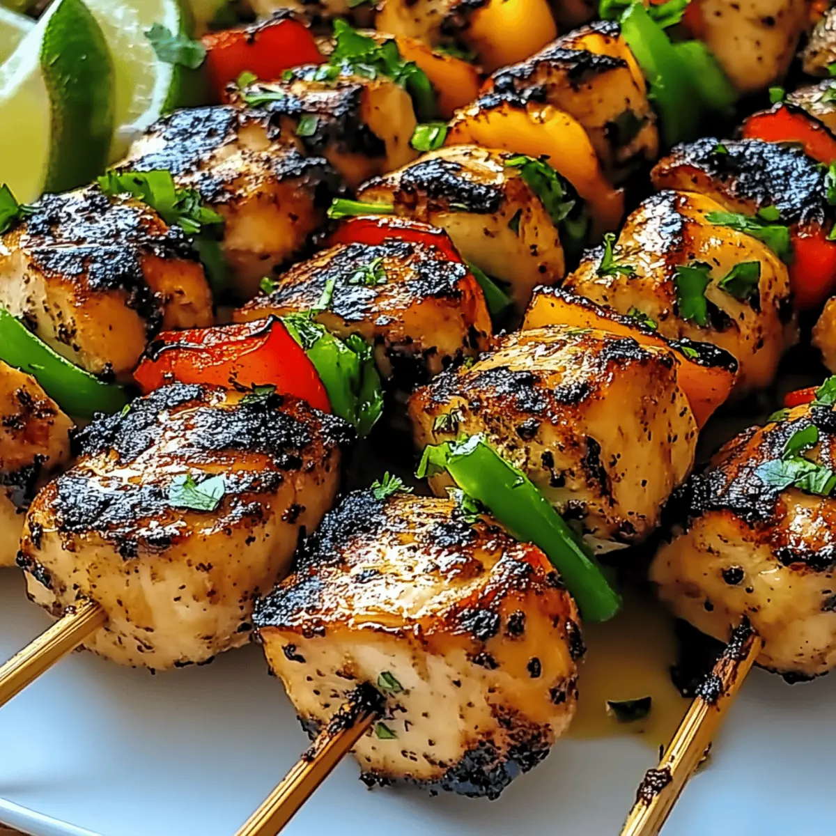 Peruvian Grilled Chicken Skewers