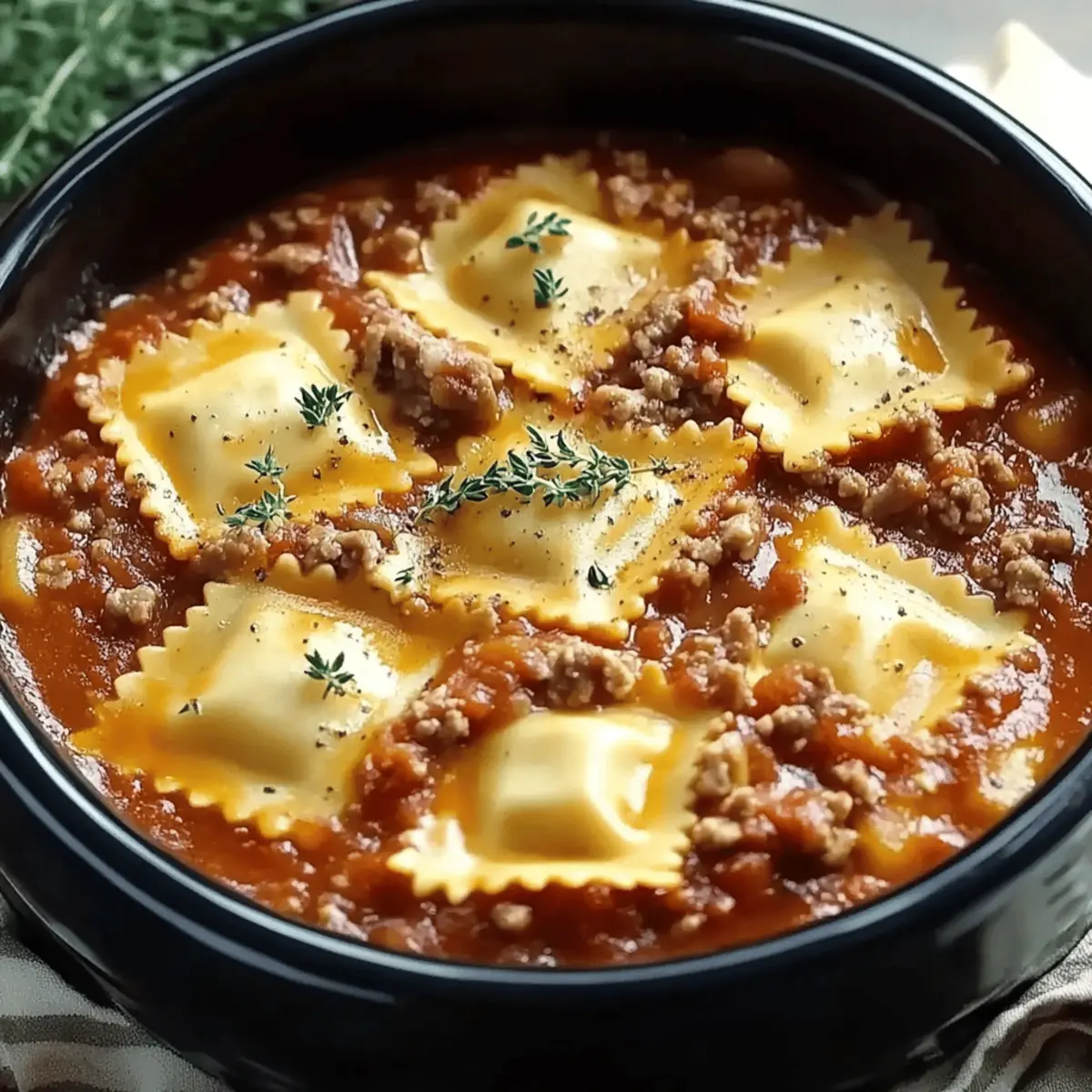 Crockpot Ravioli Lasagna