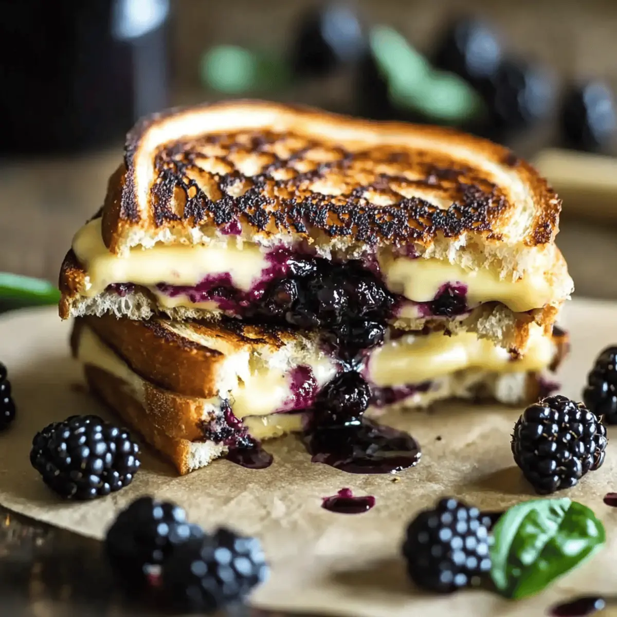 Balsamic Blackberry Grilled Cheese