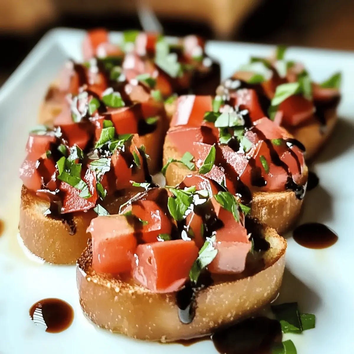 Bruschetta with Balsamic Glaze