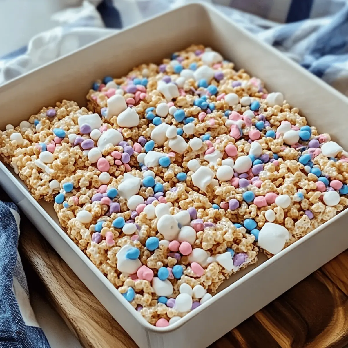 Cake Batter Rice Krispie Treats