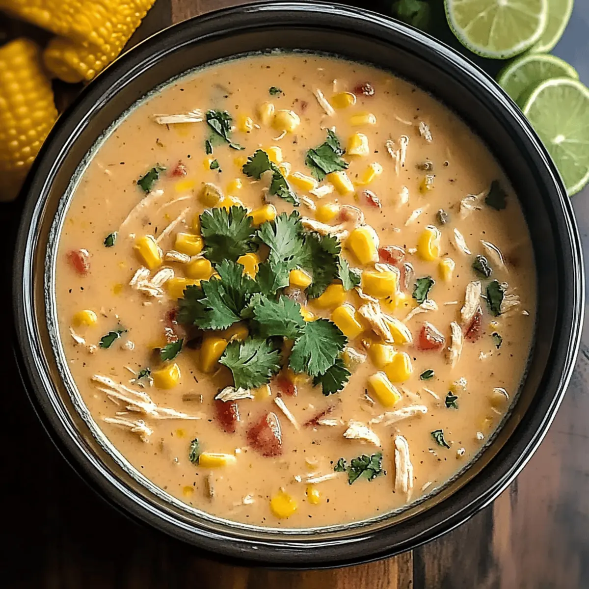 Hearty Slow Cooker Mexican Chicken Corn Chowder