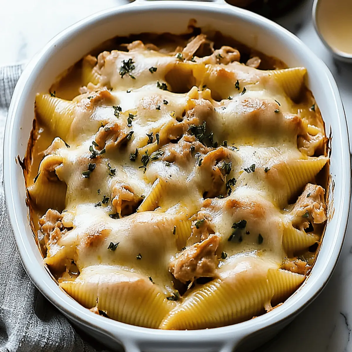 Leftover Thanksgiving Turkey Stuffed Shells