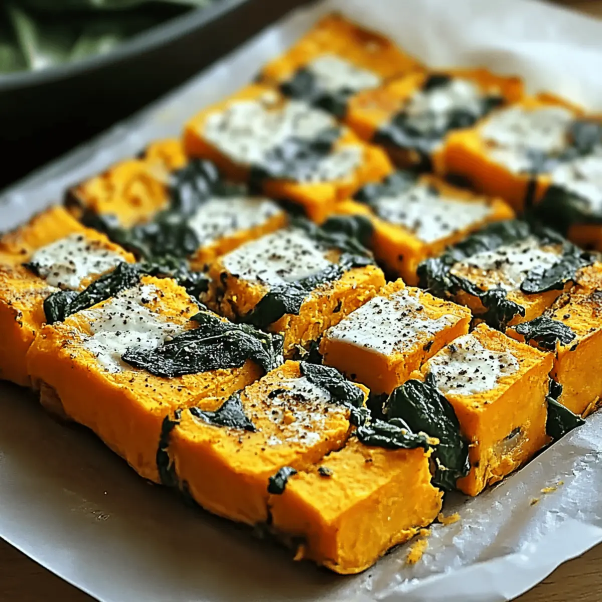 Sweet Potato & Spinach Bake