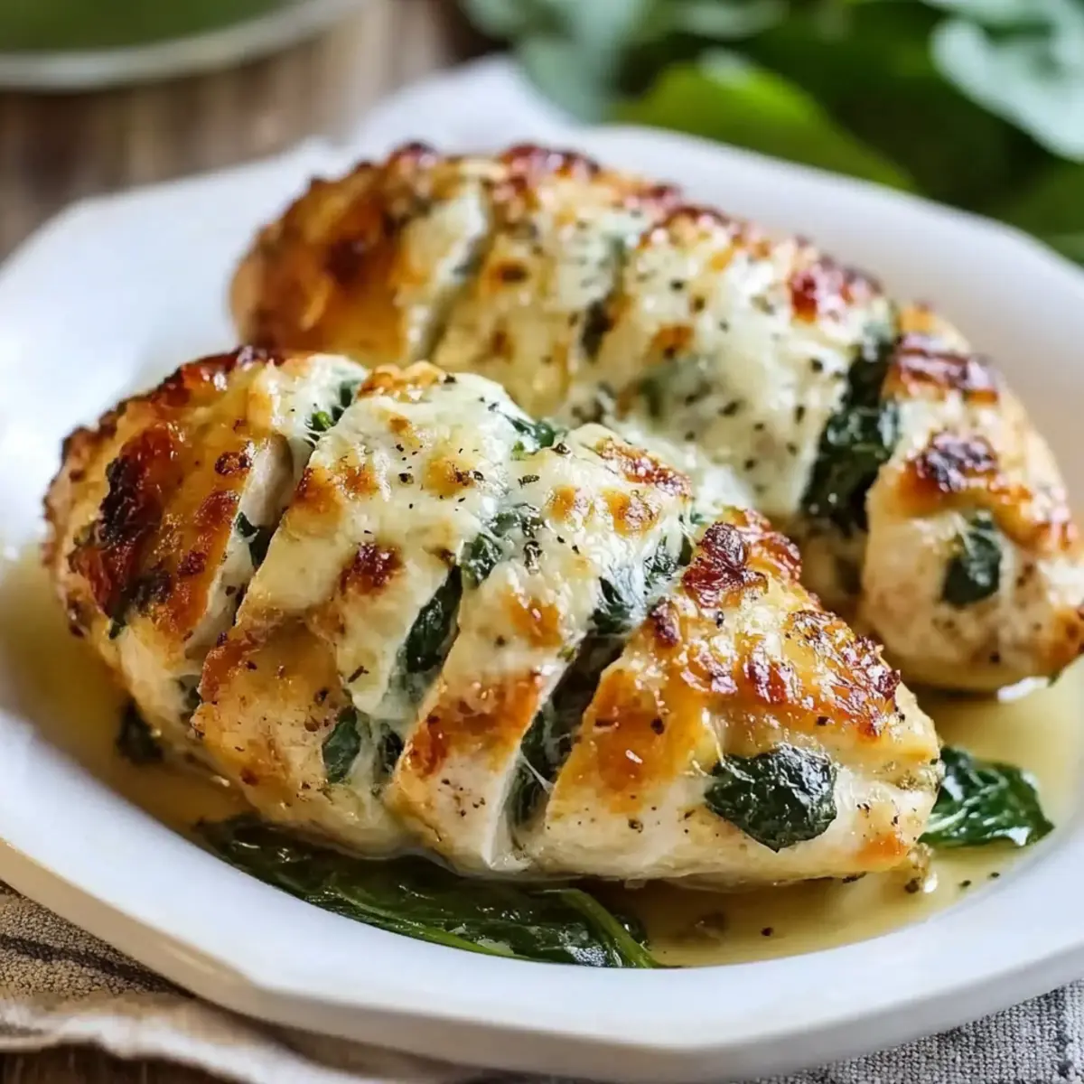 Spinach and Goat Cheese Hasselback Chicken