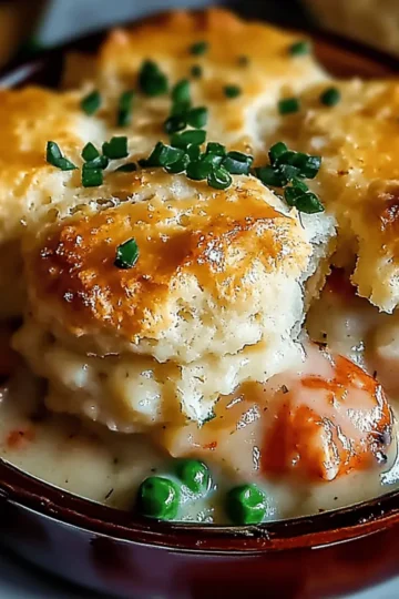 Cheddar Bay Biscuit Seafood Pot Pie