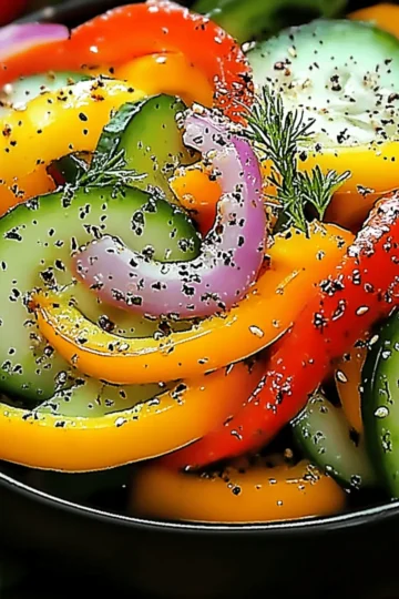 Cucumber Sweet Pepper Salad