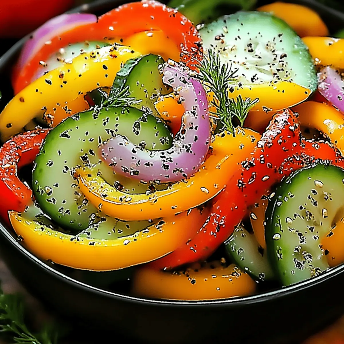 Cucumber Sweet Pepper Salad