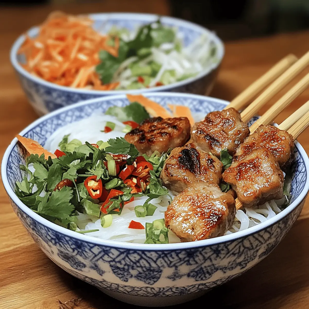 Bun Cha Vietnamese Noodle Bowl