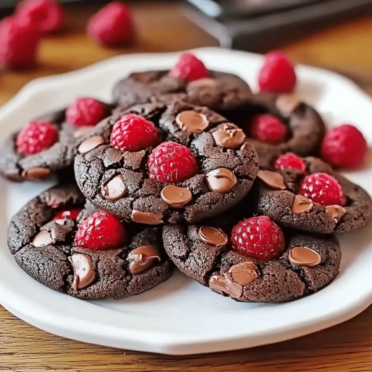 Chocolate Raspberry Delight Cookies