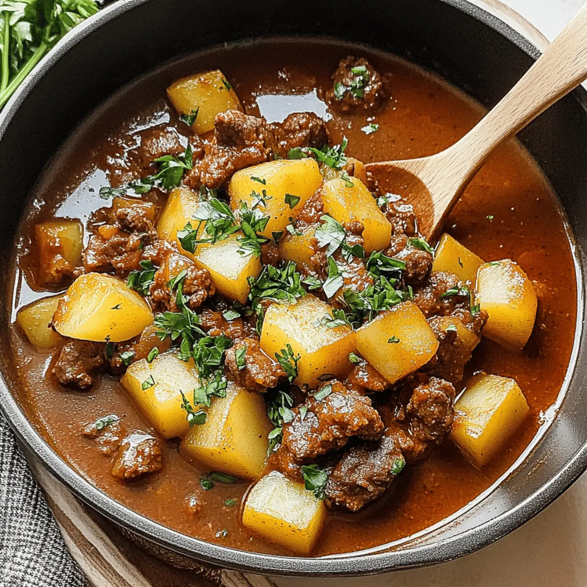 Hearty Carne con Papas