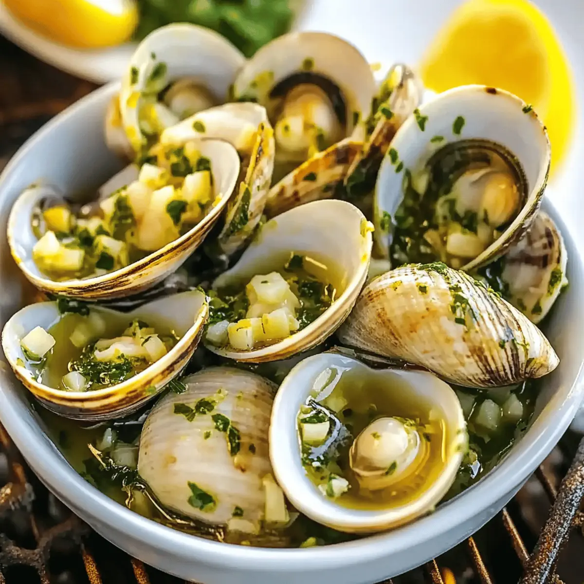 Grilled Clams with Garlic Butter