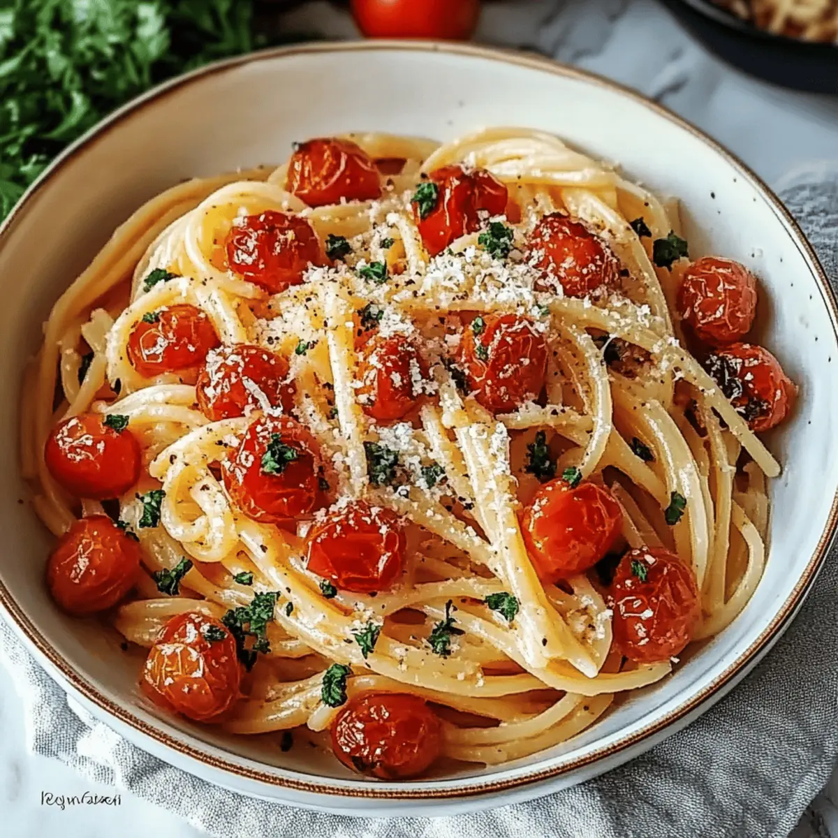 Roasted Cherry Tomato Pasta