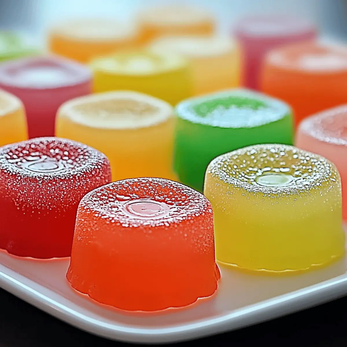 Colorful Jello Candy Melts