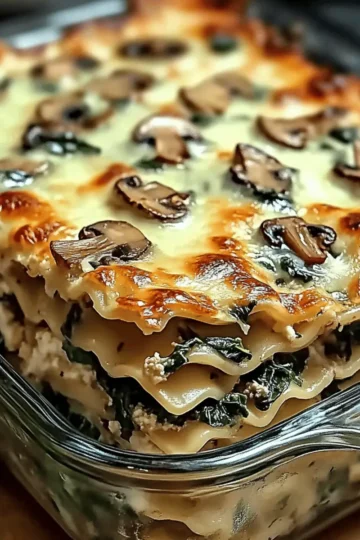 Mushroom and Spinach Lasagna