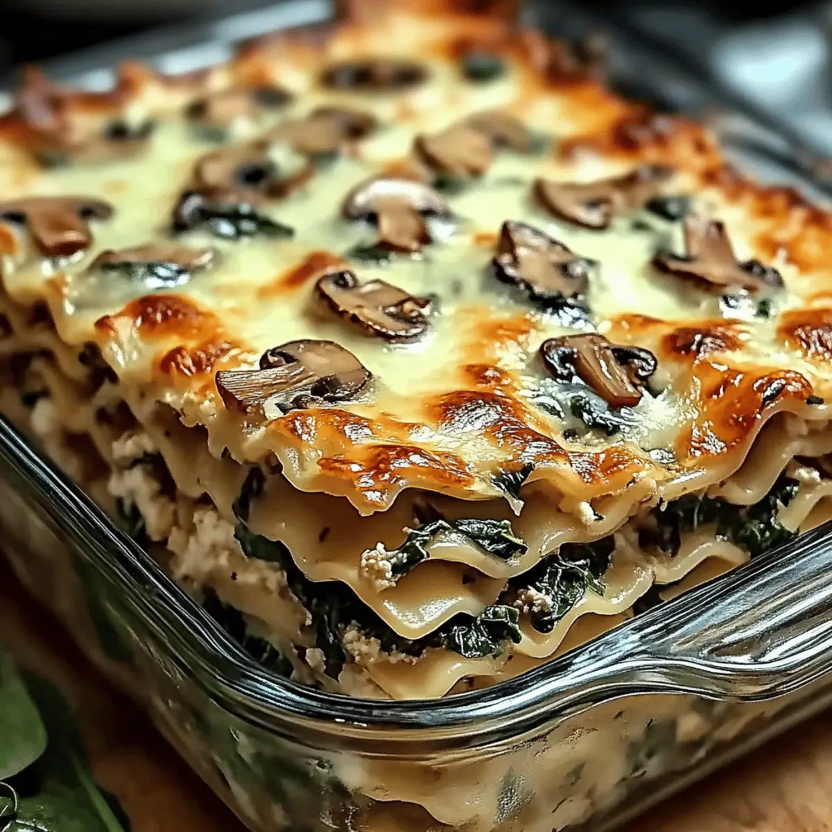 Mushroom and Spinach Lasagna