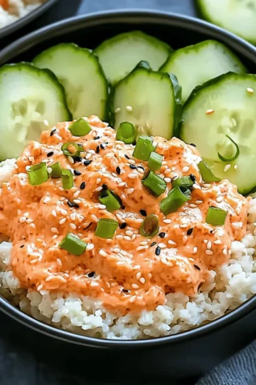 Spicy Tuna Bowls with Cauliflower Rice