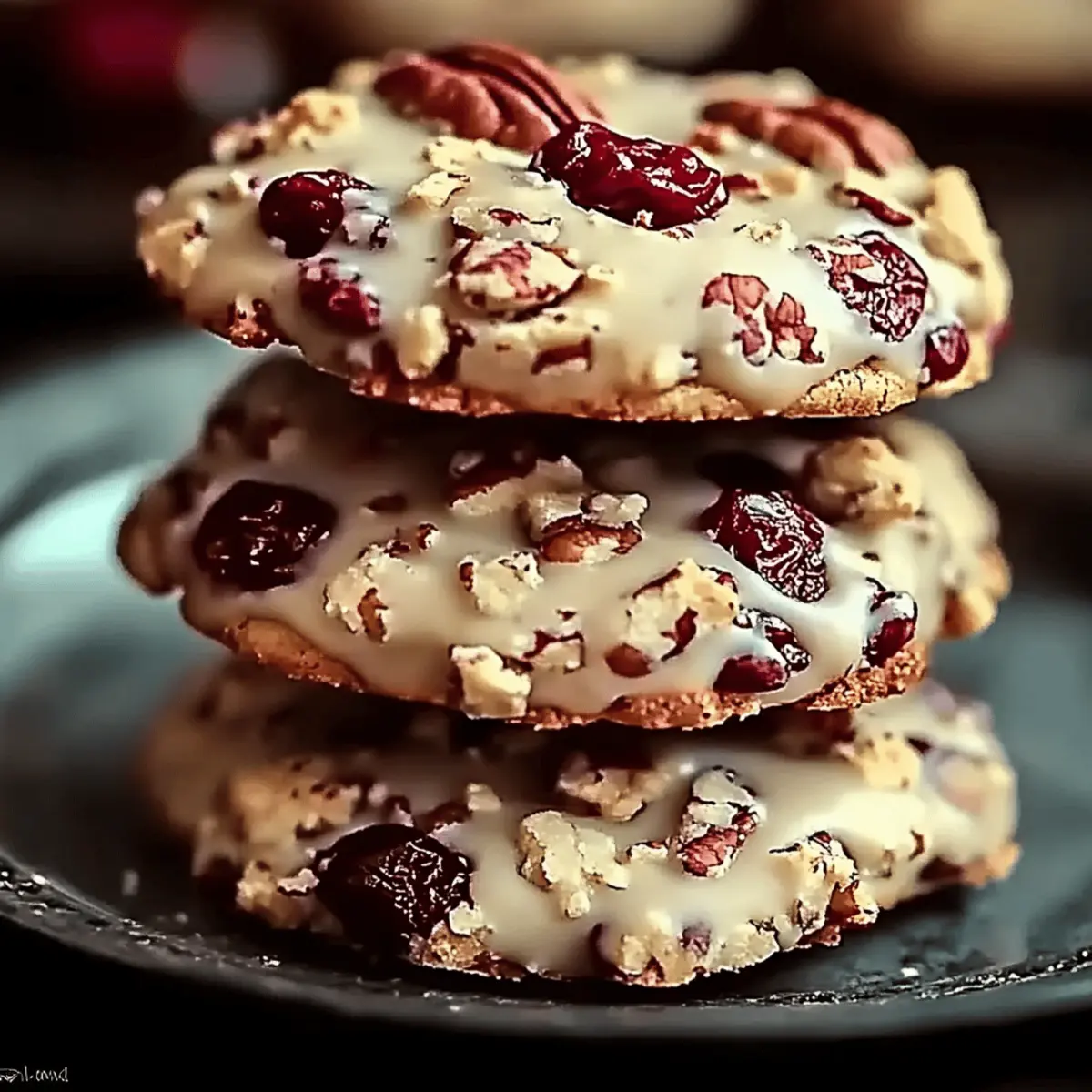 Cranberry Pecan Praline Cookies