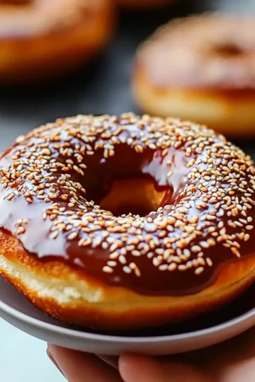 Sesame Glazed Donuts
