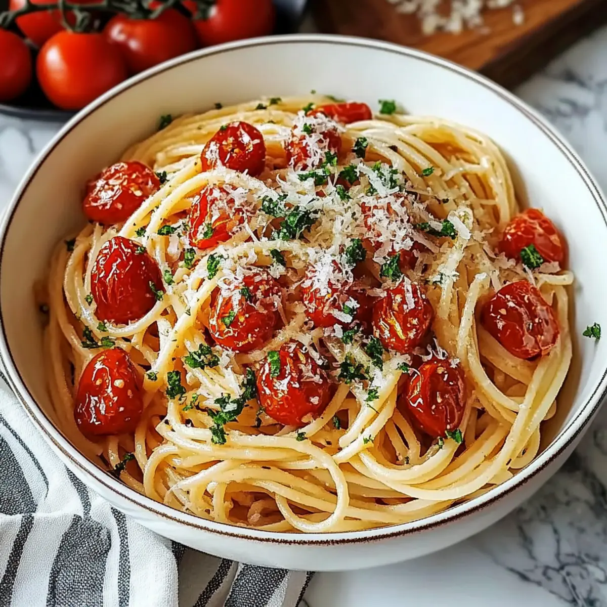 Roasted Cherry Tomato Pasta
