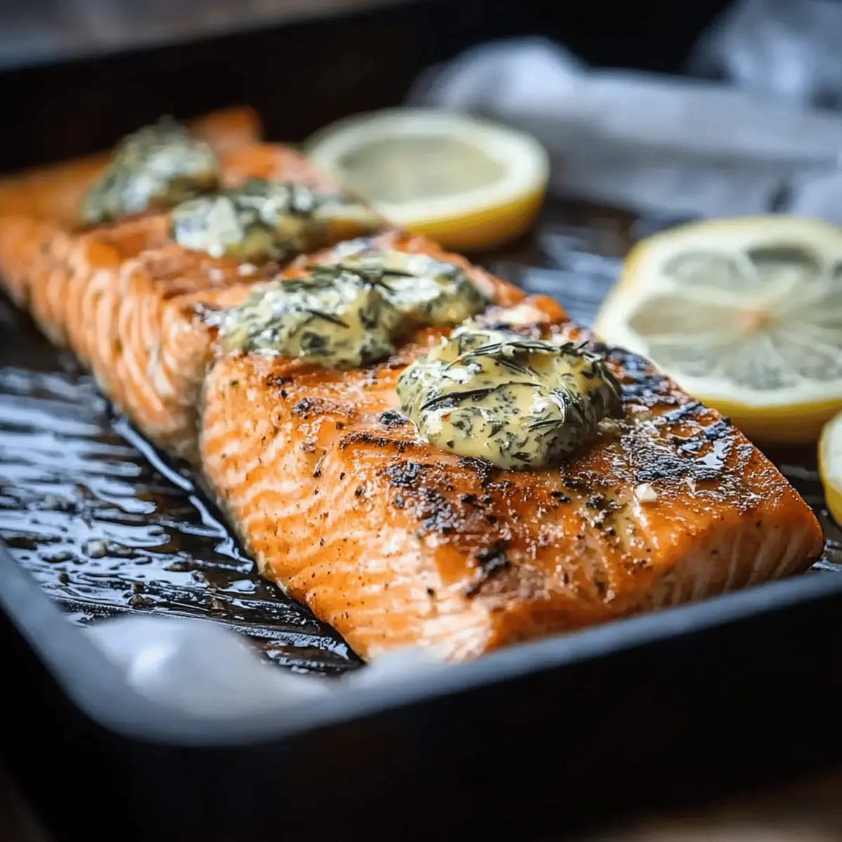 Grilled Steelhead Trout with Herb Butter