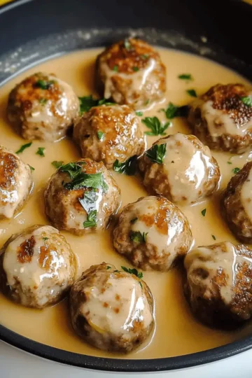 Savory Meatballs In Lemon Sauce