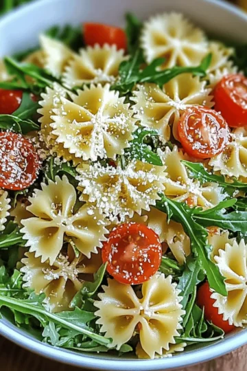 Lemon Arugula Pasta Salad