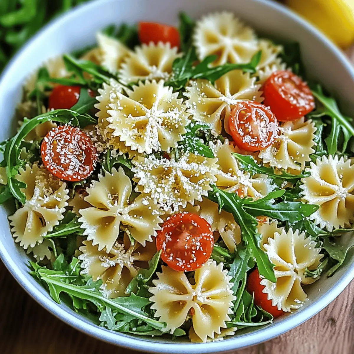 Lemon Arugula Pasta Salad