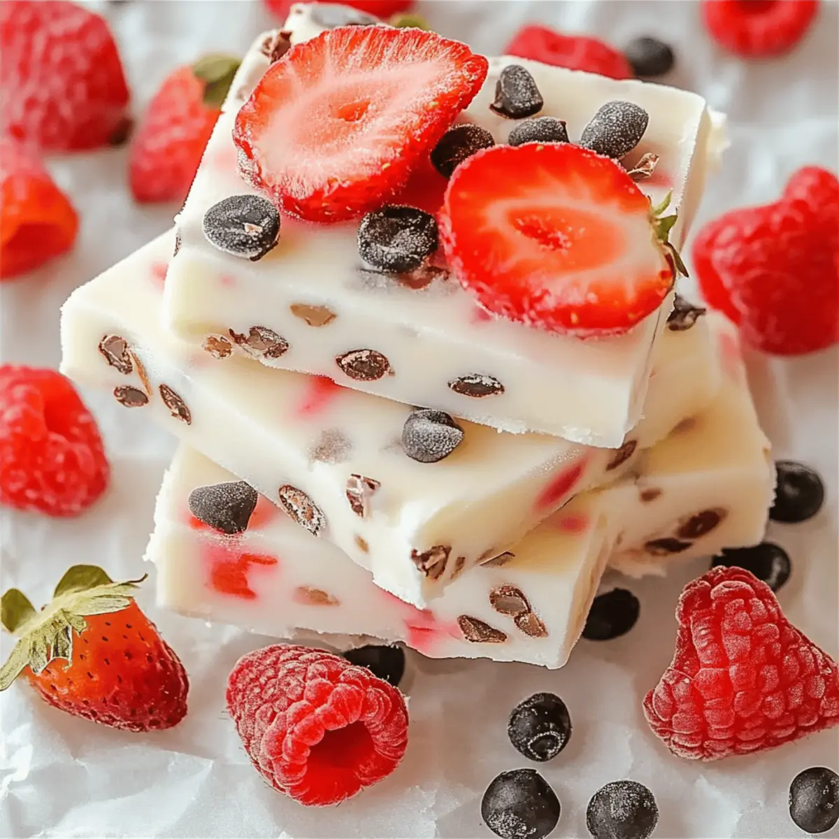 Frozen Yogurt Bark