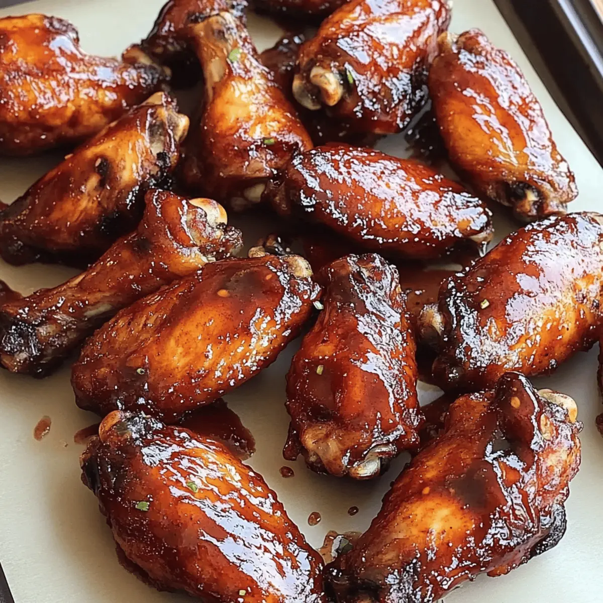Bourbon BBQ Smoked Chicken Wings