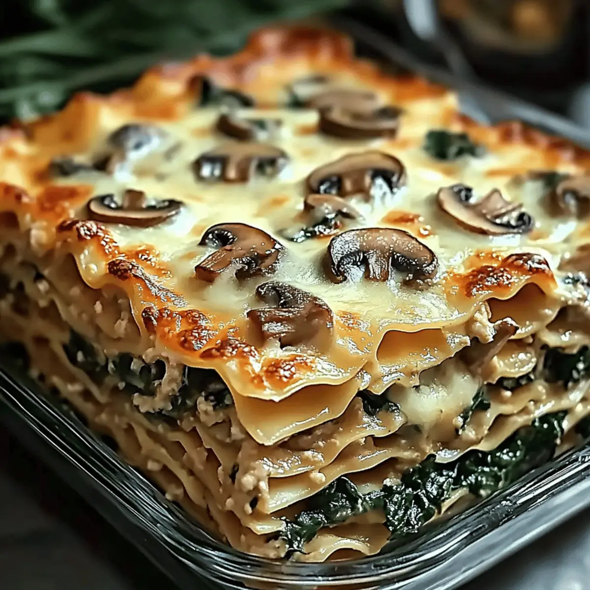 Mushroom and Spinach Lasagna