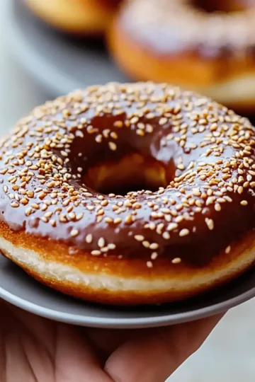 Sesame Glazed Donuts