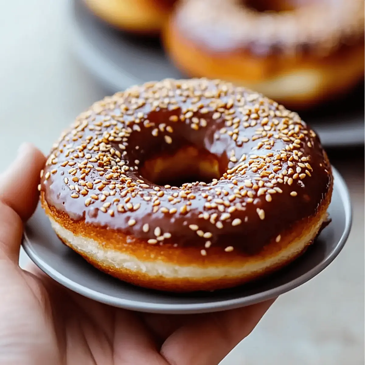 Sesame Glazed Donuts