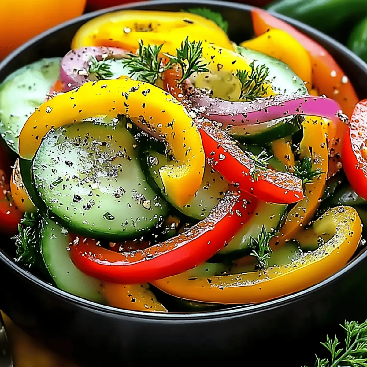 Cucumber Sweet Pepper Salad
