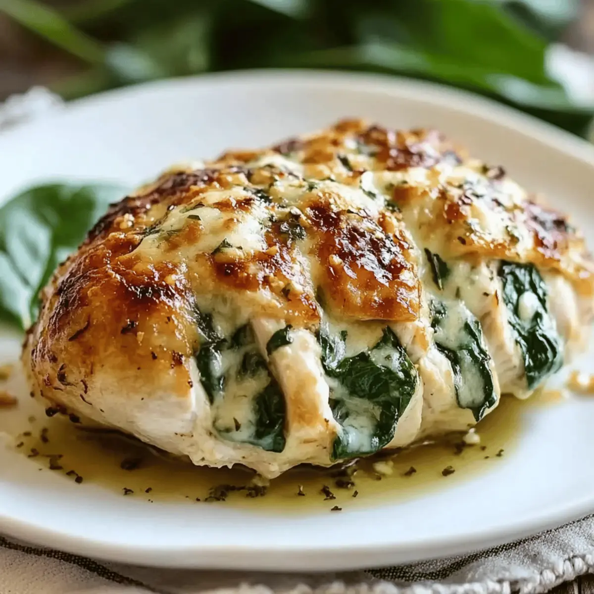 Spinach and Goat Cheese Hasselback Chicken
