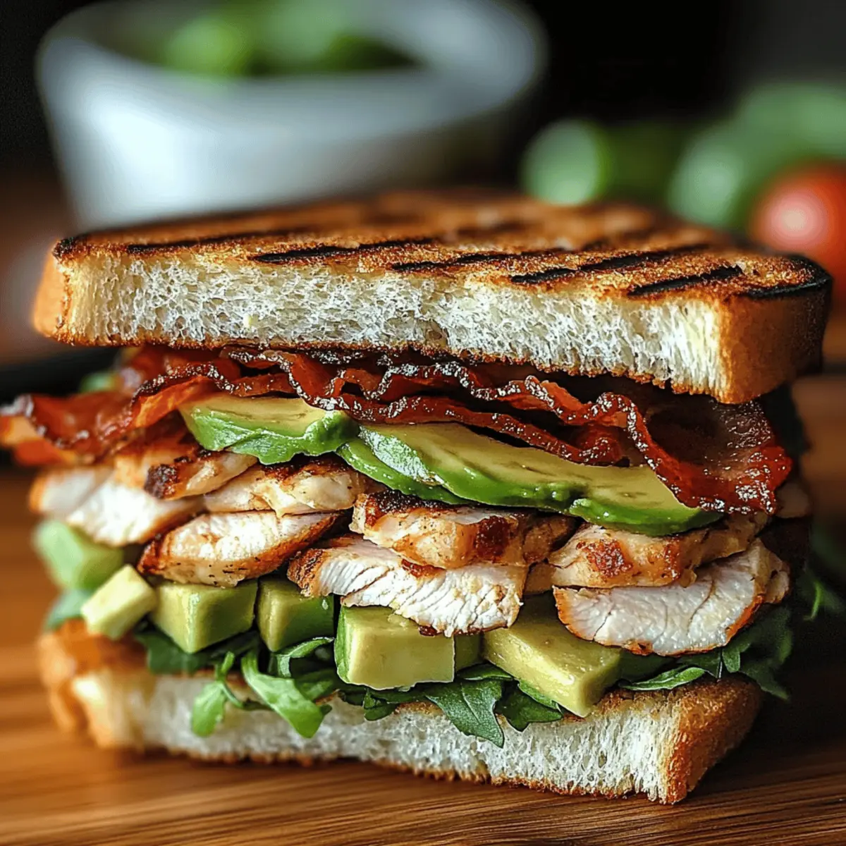 Chicken Bacon Avocado Sandwich