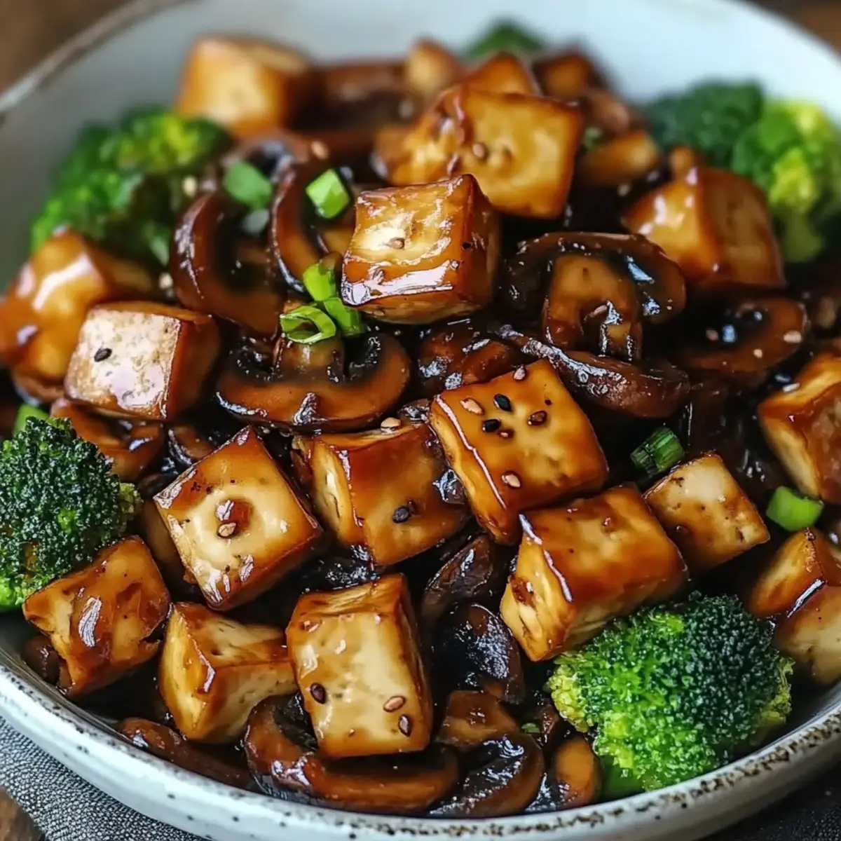 Savory Mushroom and Tofu Stir-Fry