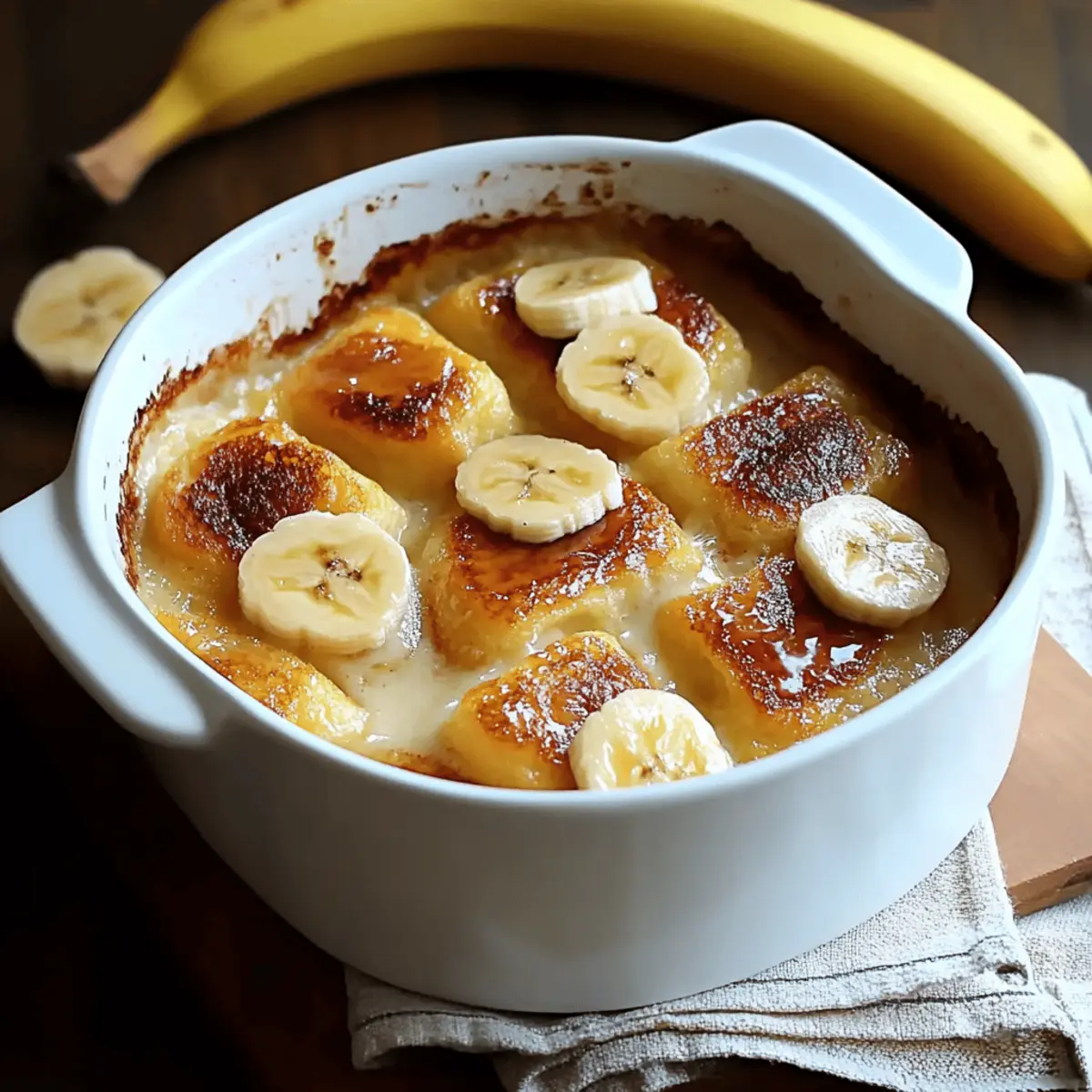 Banana Croissant French Toast Casserole