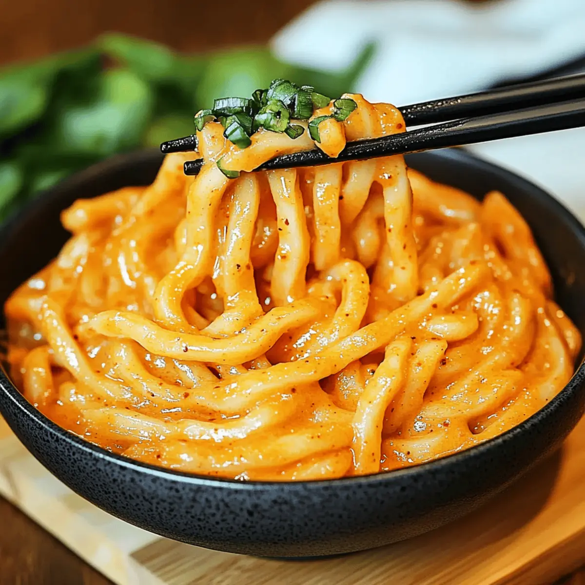 Creamy Gochujang Udon Noodles