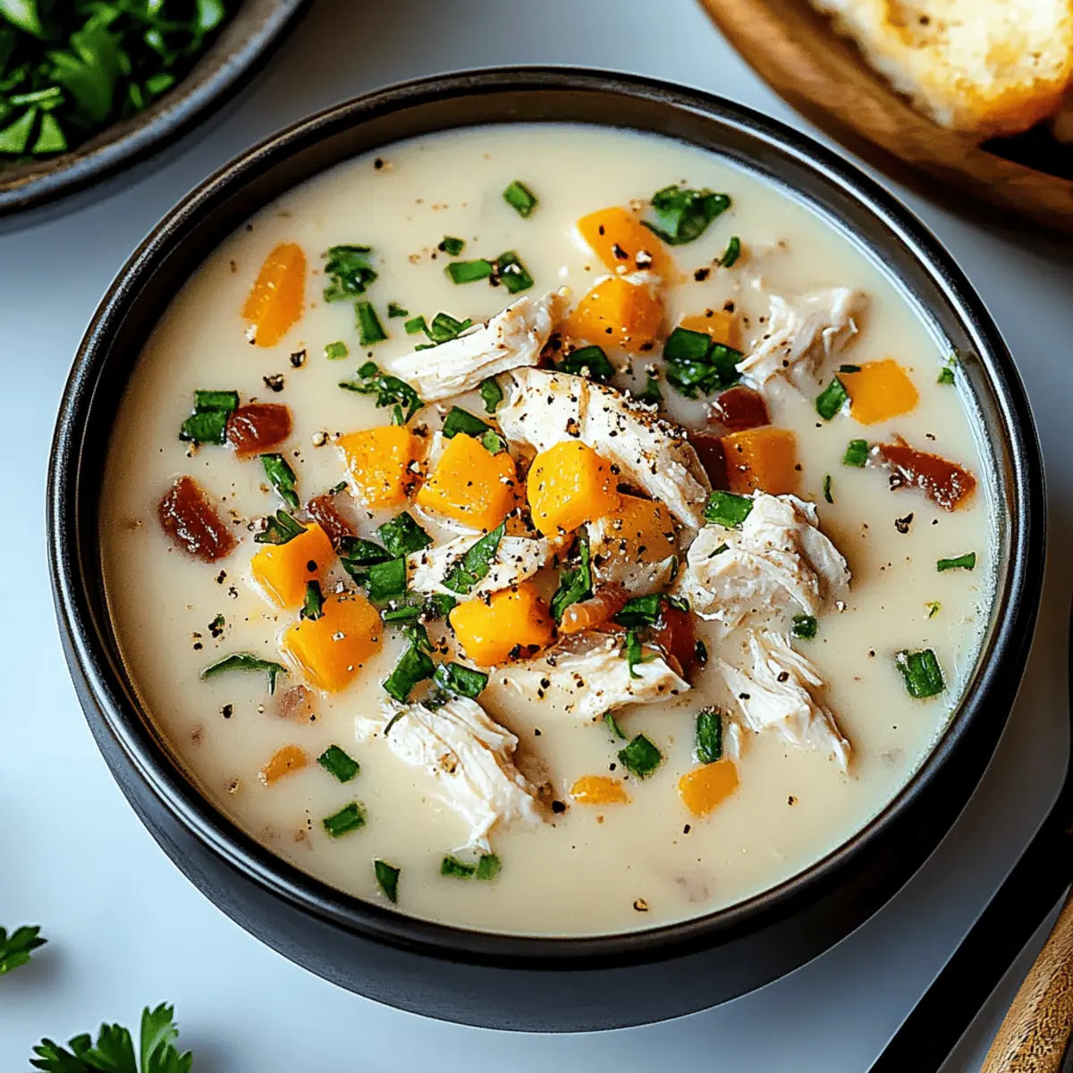 Creamy Crack Chicken Soup