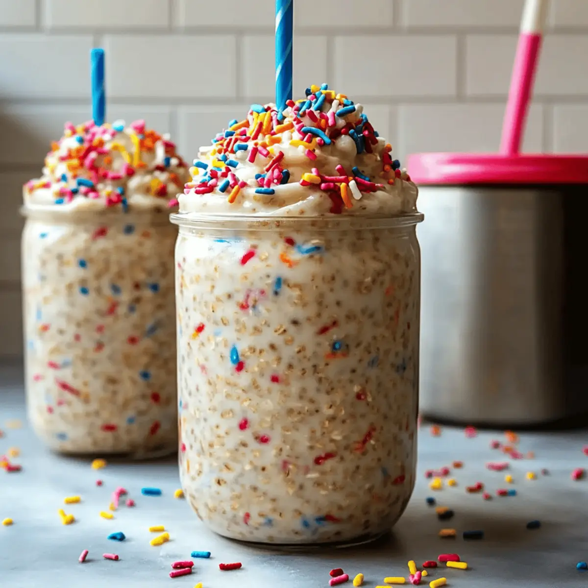 Birthday Cake Overnight Oats