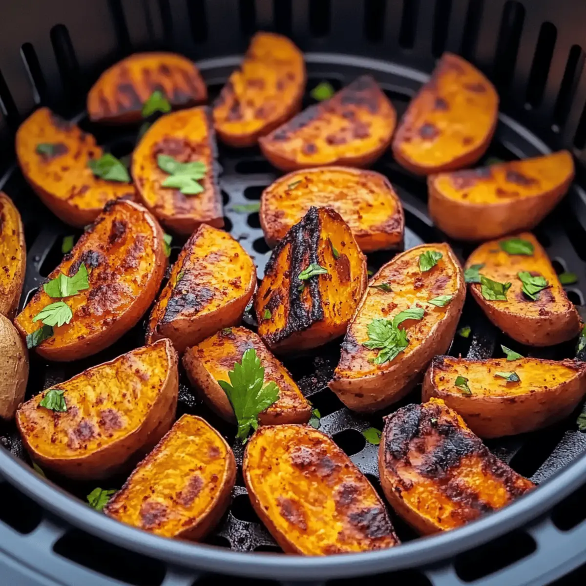 Crispy Air Fryer Sweet Potatoes