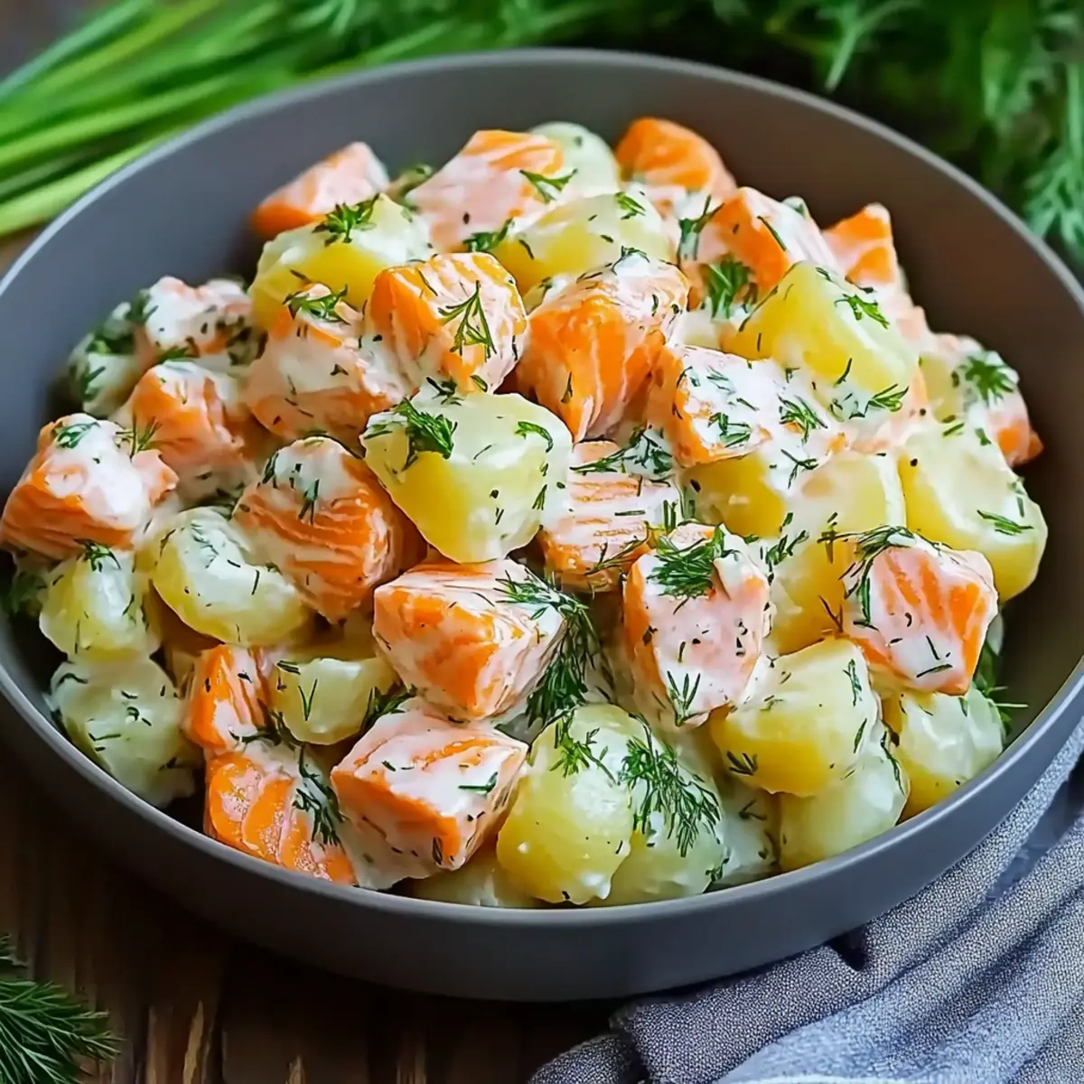 Smoked Salmon Potato Salad