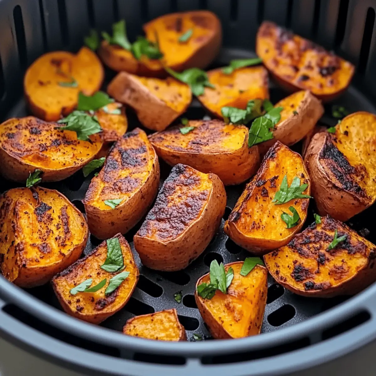 Crispy Air Fryer Sweet Potatoes