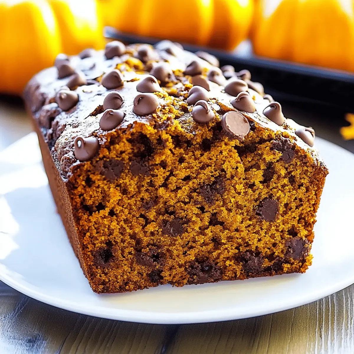Chocolate Chip Pumpkin Bread